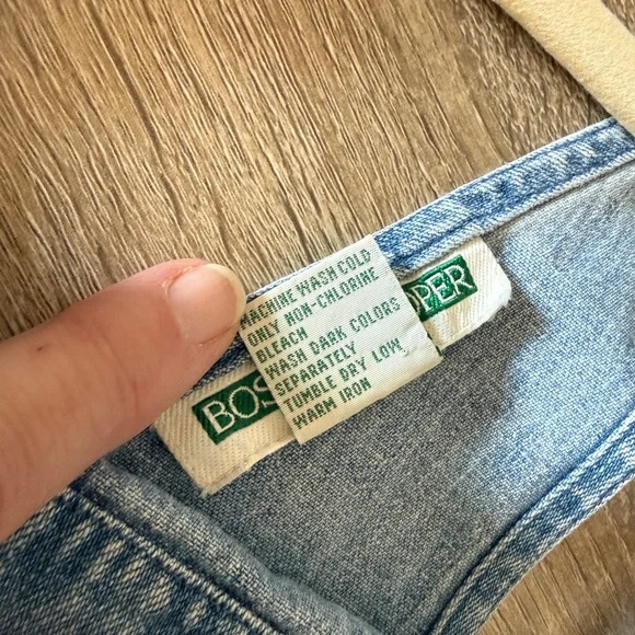 Denim Overall Maxi Dress Boston Proper - Picture 6 of 6